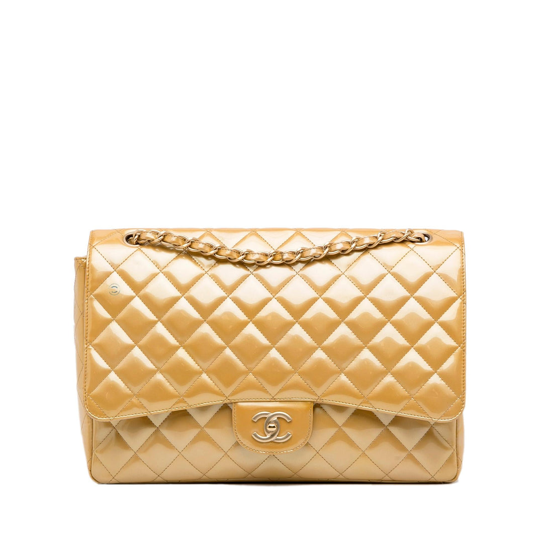 Chanel Maxi Classic Patent Single Flap (SHG-k2qrcs) - Handbags