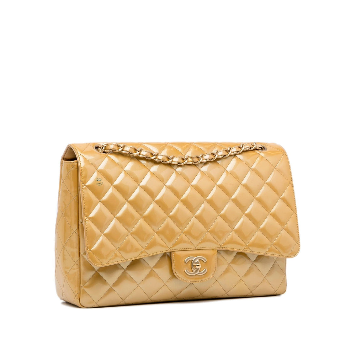 Chanel Maxi Classic Patent Single Flap (SHG-k2qrcs) - Handbags