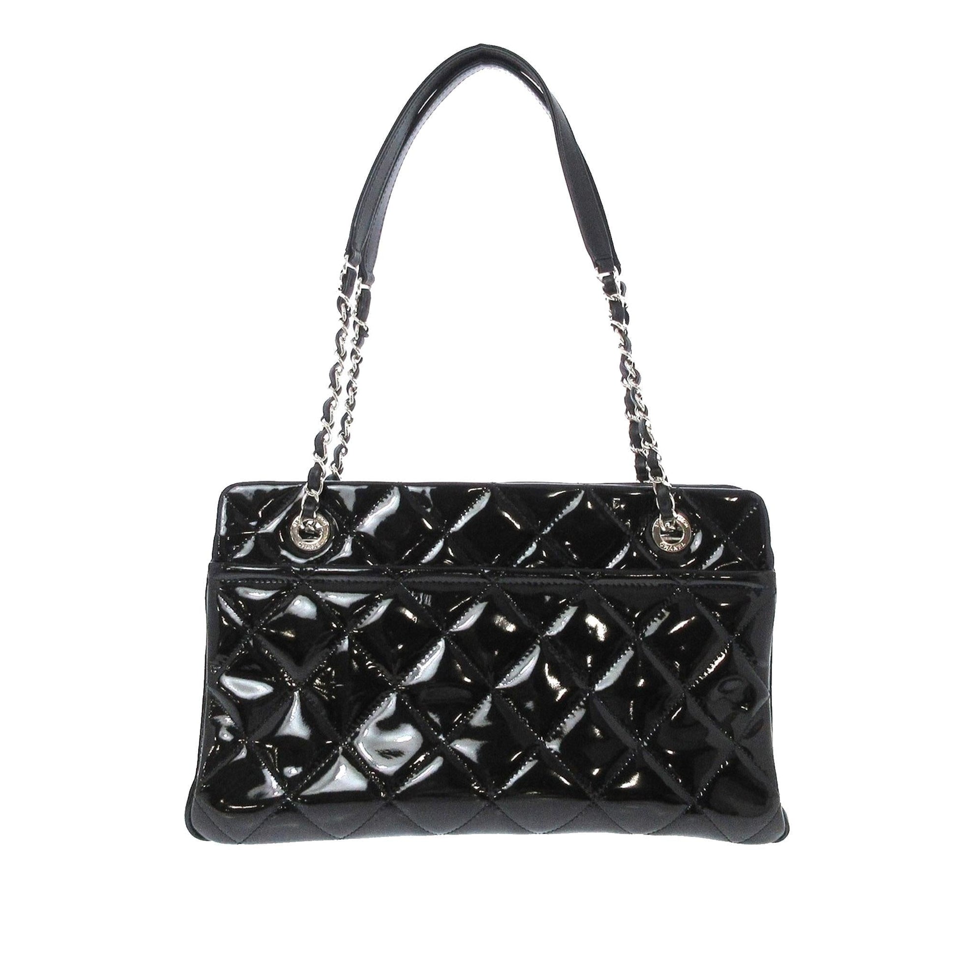 Chanel Medium CC Patent Soft Shopper Tote (SHG-6NWuRM) - Handbags - 3