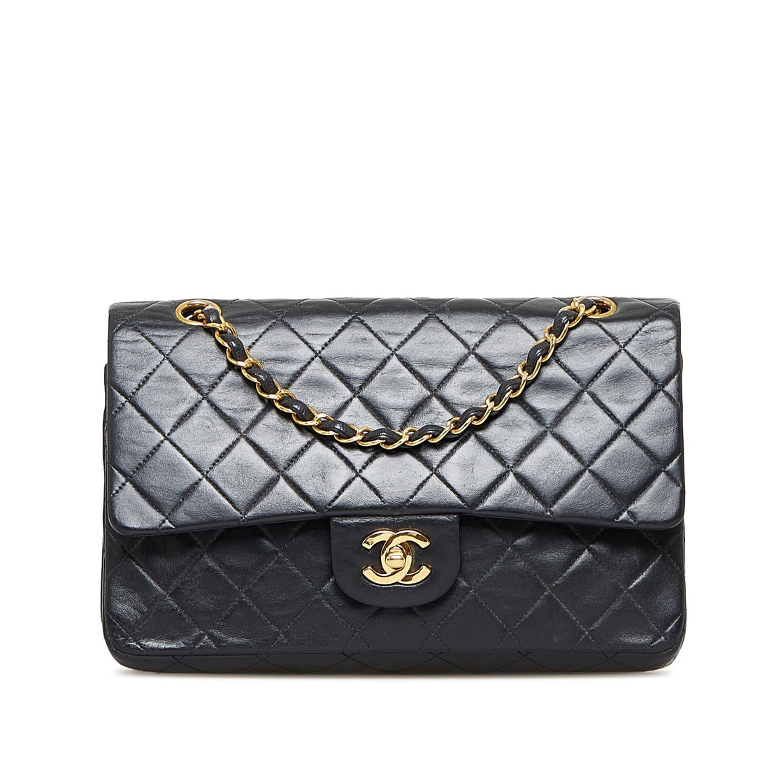 Chanel Medium Classic Lambskin Double Flap Bag (SHG-Qbu6SW) - Handbags