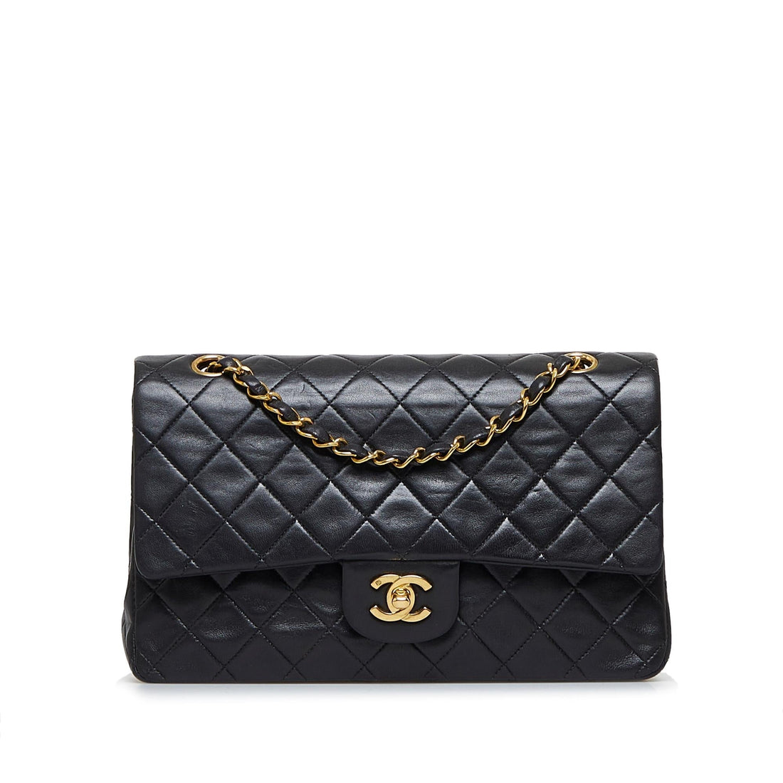 Chanel Medium Classic Lambskin Double Flap Bag (SHG-YexE8E) - Handbags