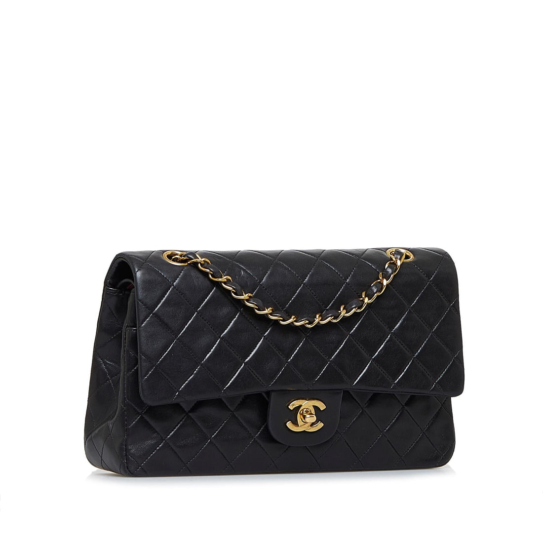 Chanel Medium Classic Lambskin Double Flap Bag (SHG-YexE8E) - Handbags
