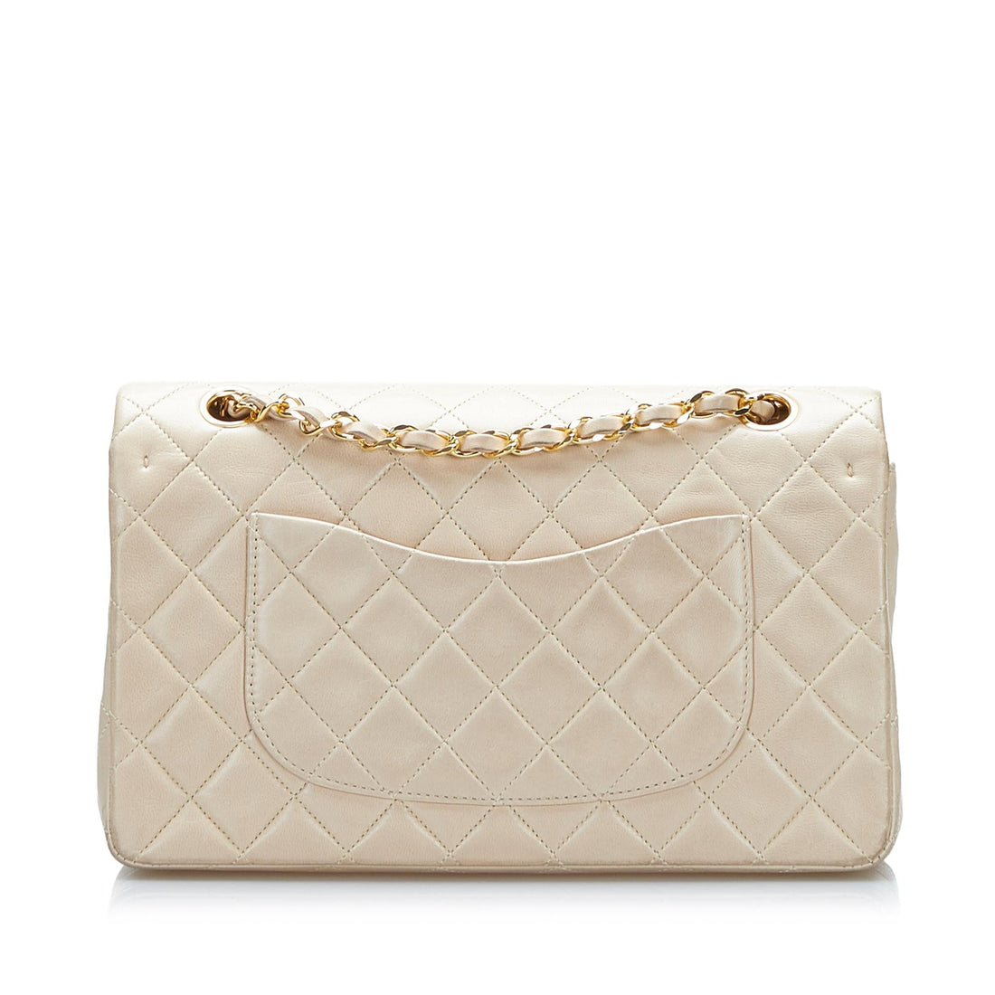 Chanel Medium Classic Lambskin Double Flap (SHG-5D9hdy) - Handbags