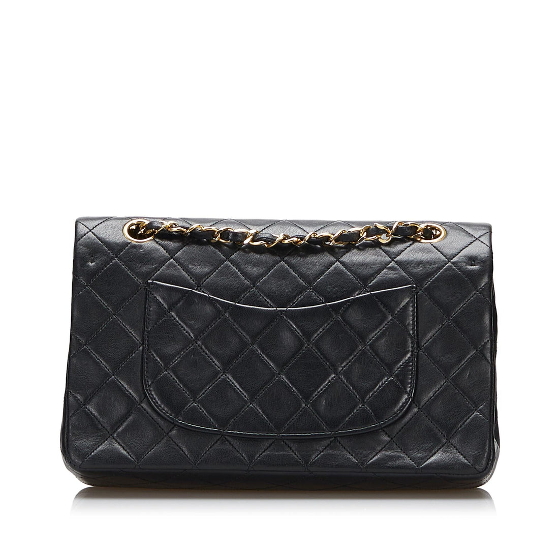 Chanel Medium Classic Lambskin Double Flap (SHG-8yIQ3v) - Handbags