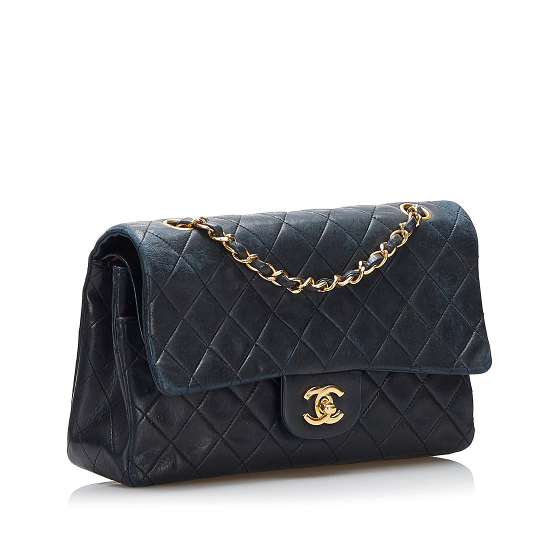 Chanel Medium Classic Lambskin Double Flap (SHG-svThMM) - Handbags
