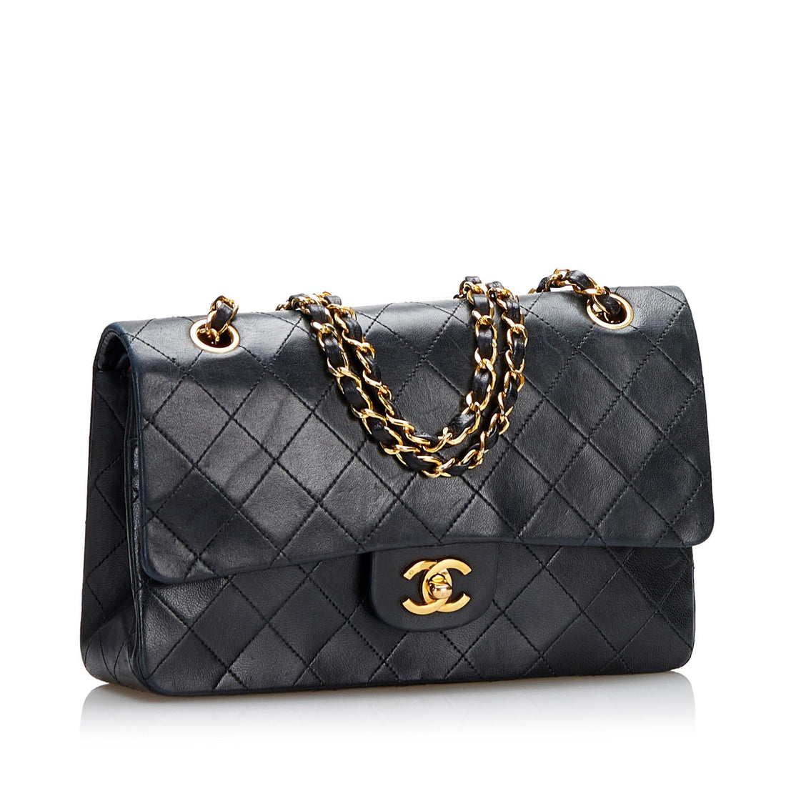Chanel Medium Classic Lambskin Double Flap (SHG-YOEFpa) - Handbags