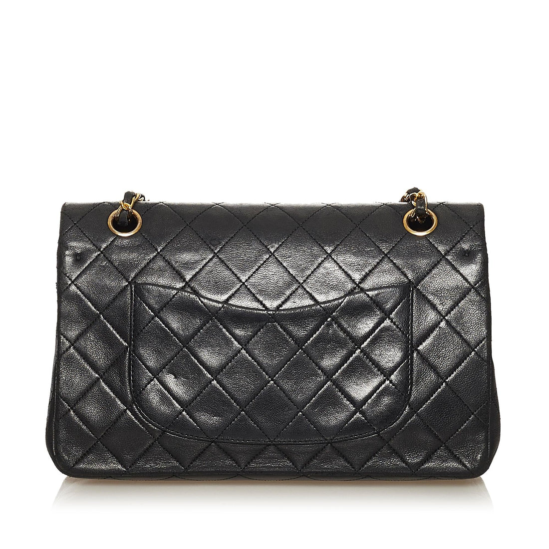 Chanel Medium Classic Lambskin Double Flap (SHG-QJVeiD) - Handbags