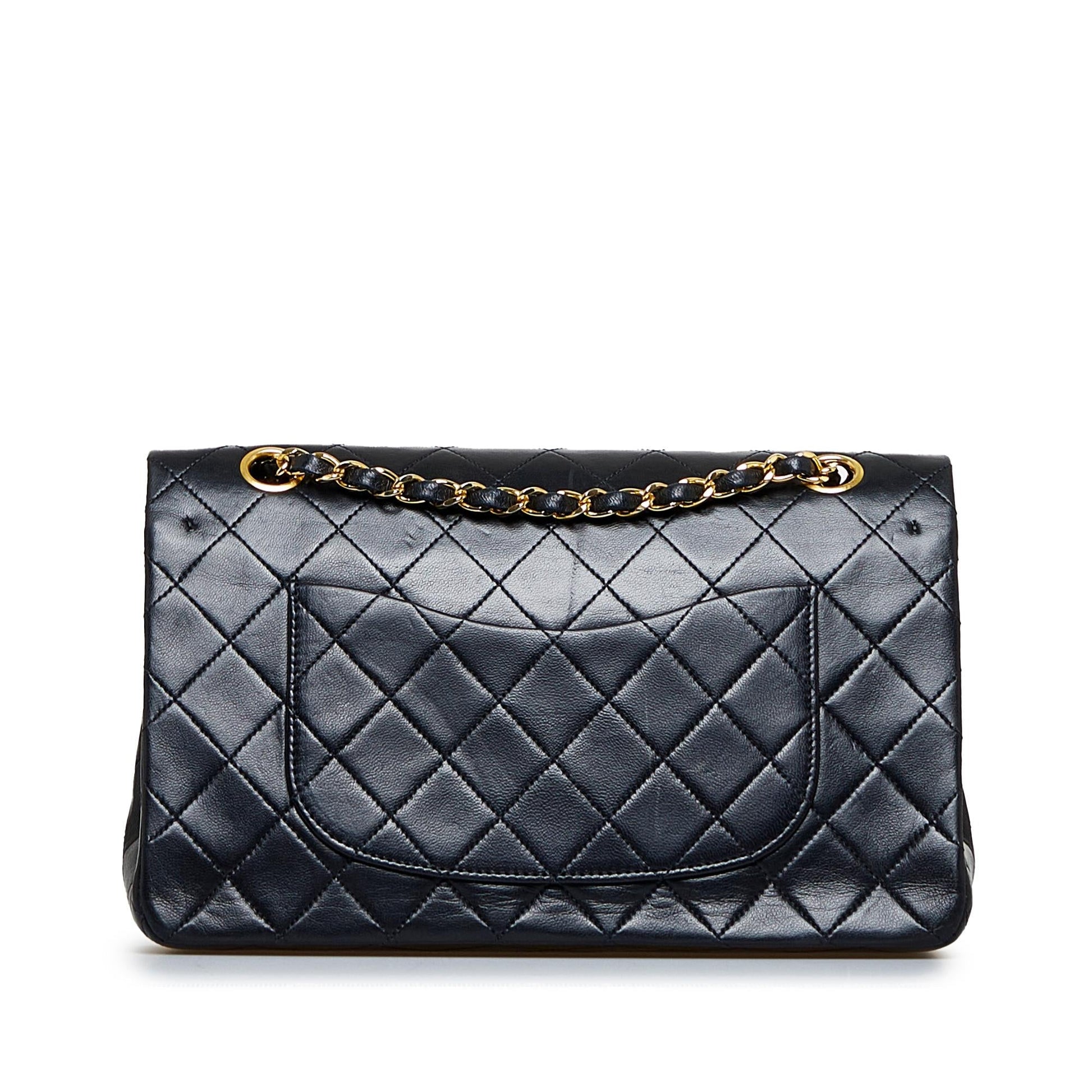 Chanel Medium Classic Lambskin Double Flap (SHG-3vAjNA) - Handbags - 2