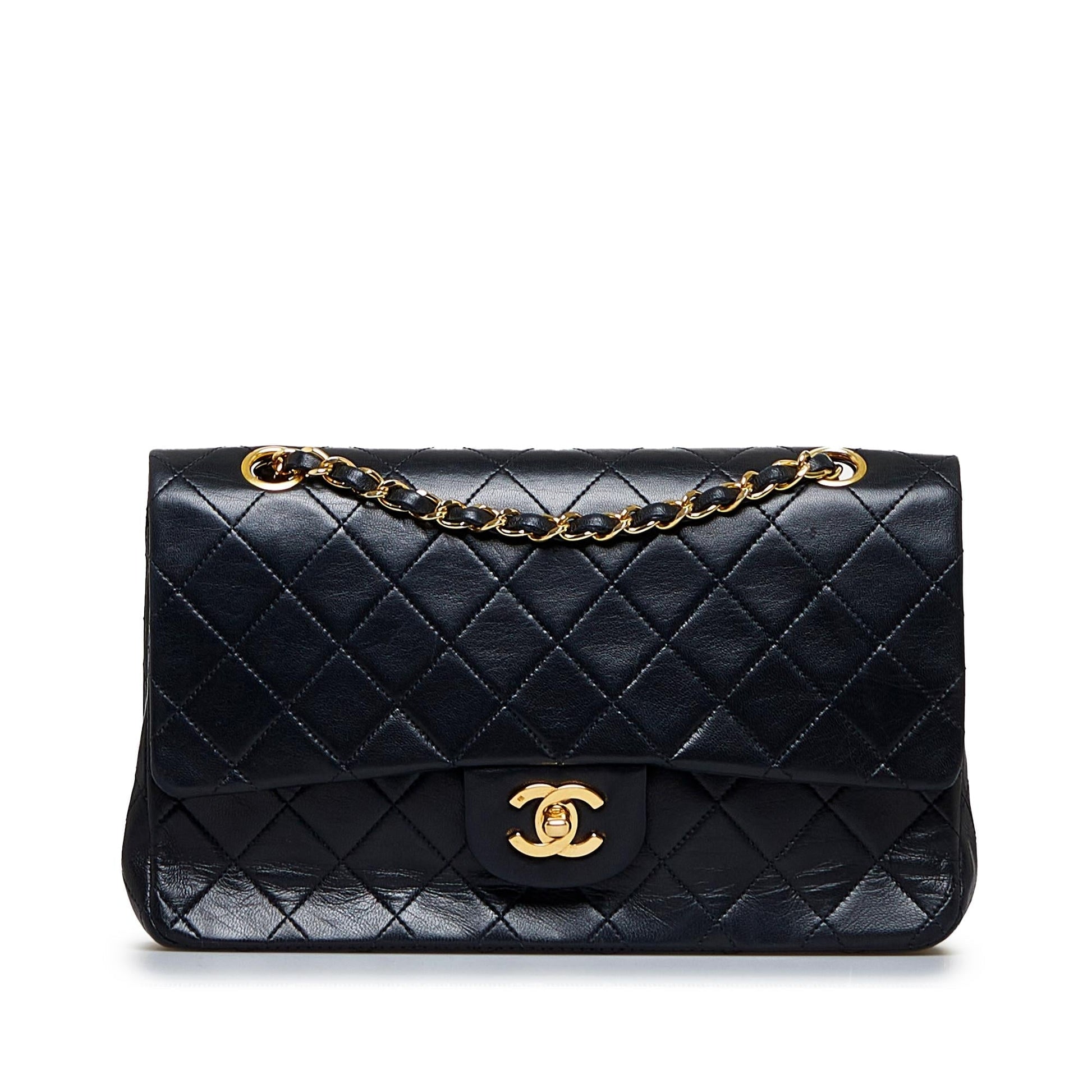 Chanel Medium Classic Lambskin Double Flap (SHG-3vAjNA) - Handbags - 10