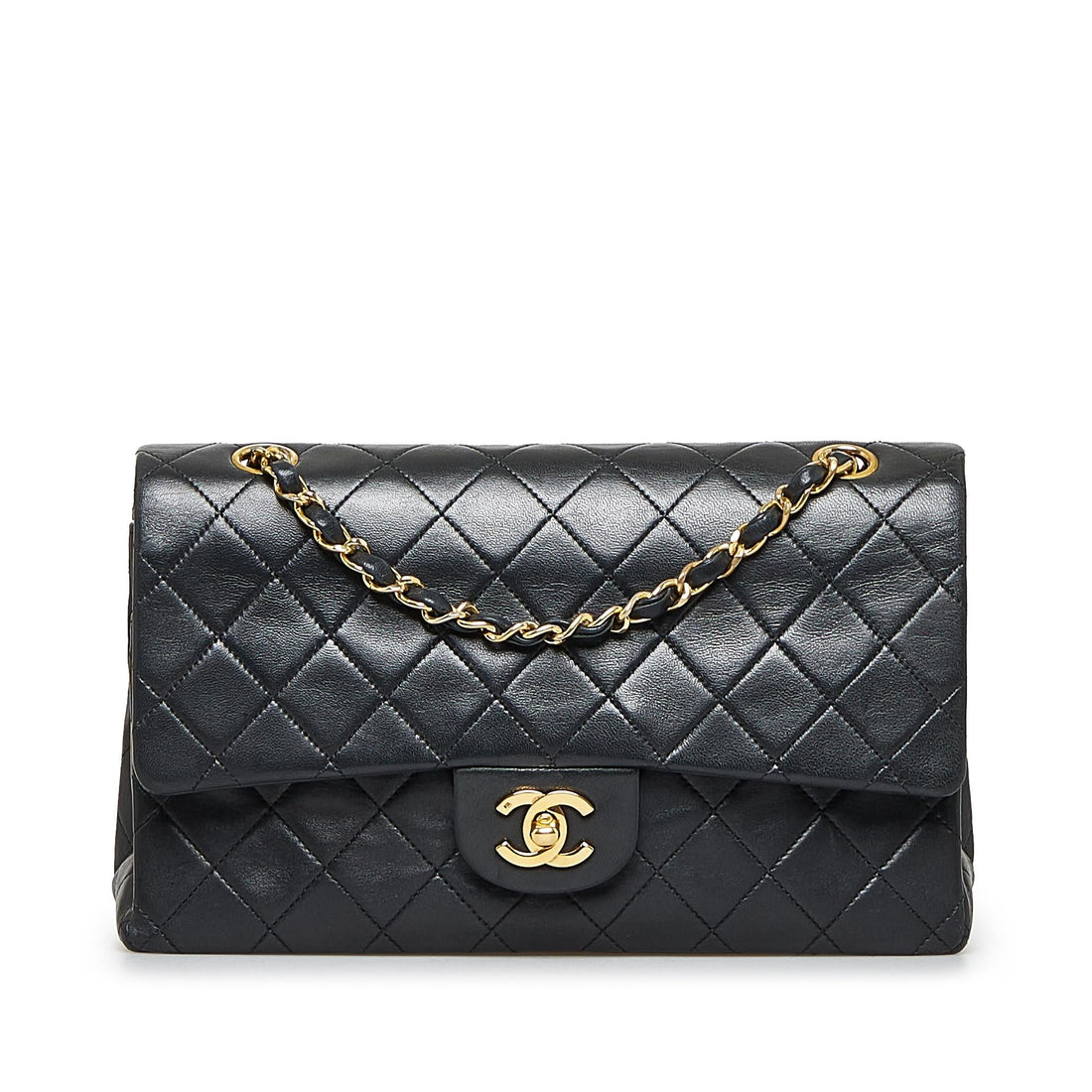 Chanel Medium Classic Lambskin Double Flap (SHG-9tj4ol) - Handbags