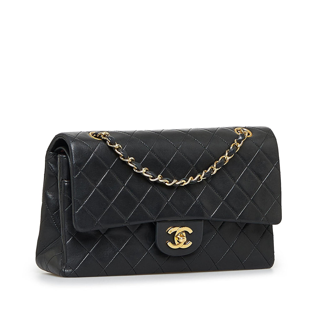 Chanel Medium Classic Lambskin Double Flap (SHG-9tj4ol) - Handbags