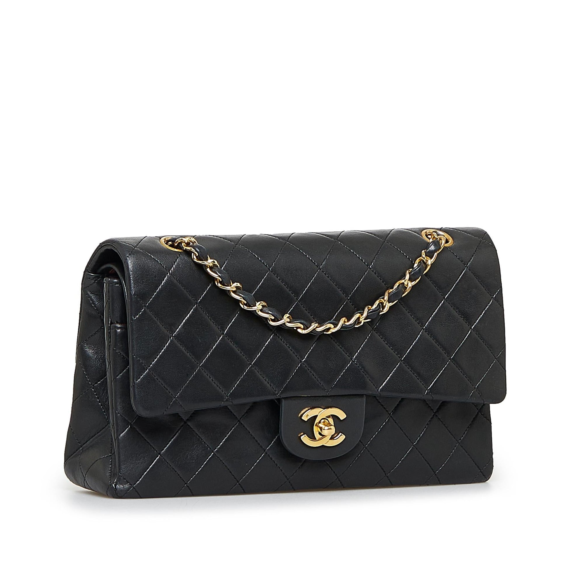 Chanel Medium Classic Lambskin Double Flap (SHG-9tj4ol) - Handbags - 2
