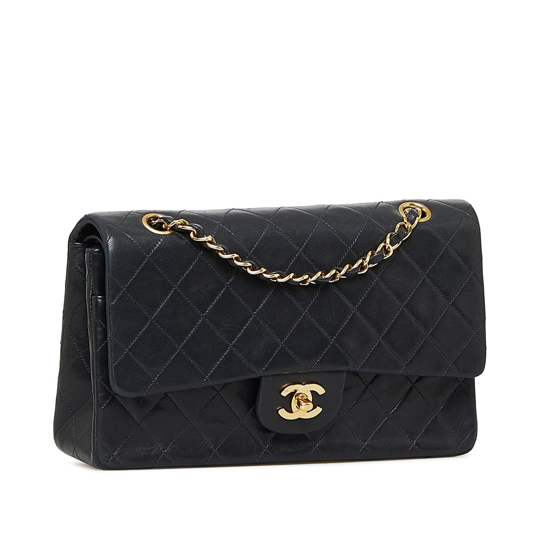 Chanel Medium Classic Lambskin Double Flap (SHG-mGWTZi) - Handbags