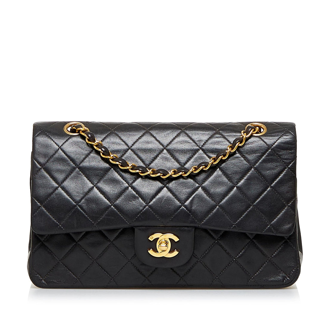 Chanel Medium Classic Lambskin Double Flap (SHG-hCSWjU) - Handbags