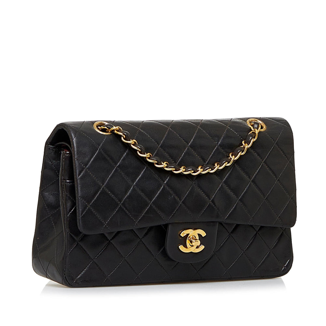 Chanel Medium Classic Lambskin Double Flap (SHG-hCSWjU) - Handbags