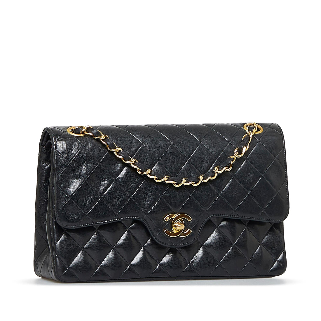 Chanel Medium Classic Lambskin Double Flap (SHG-L2kIf5) - Handbags