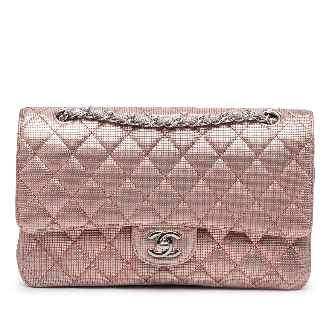 Chanel Medium Classic Pixel Effect Double Flap (SHG-0YL6Yz) - Handbags