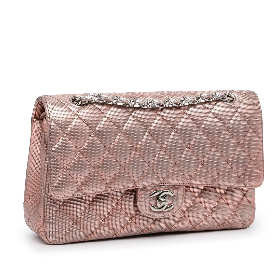 Chanel Medium Classic Pixel Effect Double Flap (SHG-0YL6Yz) - Handbags