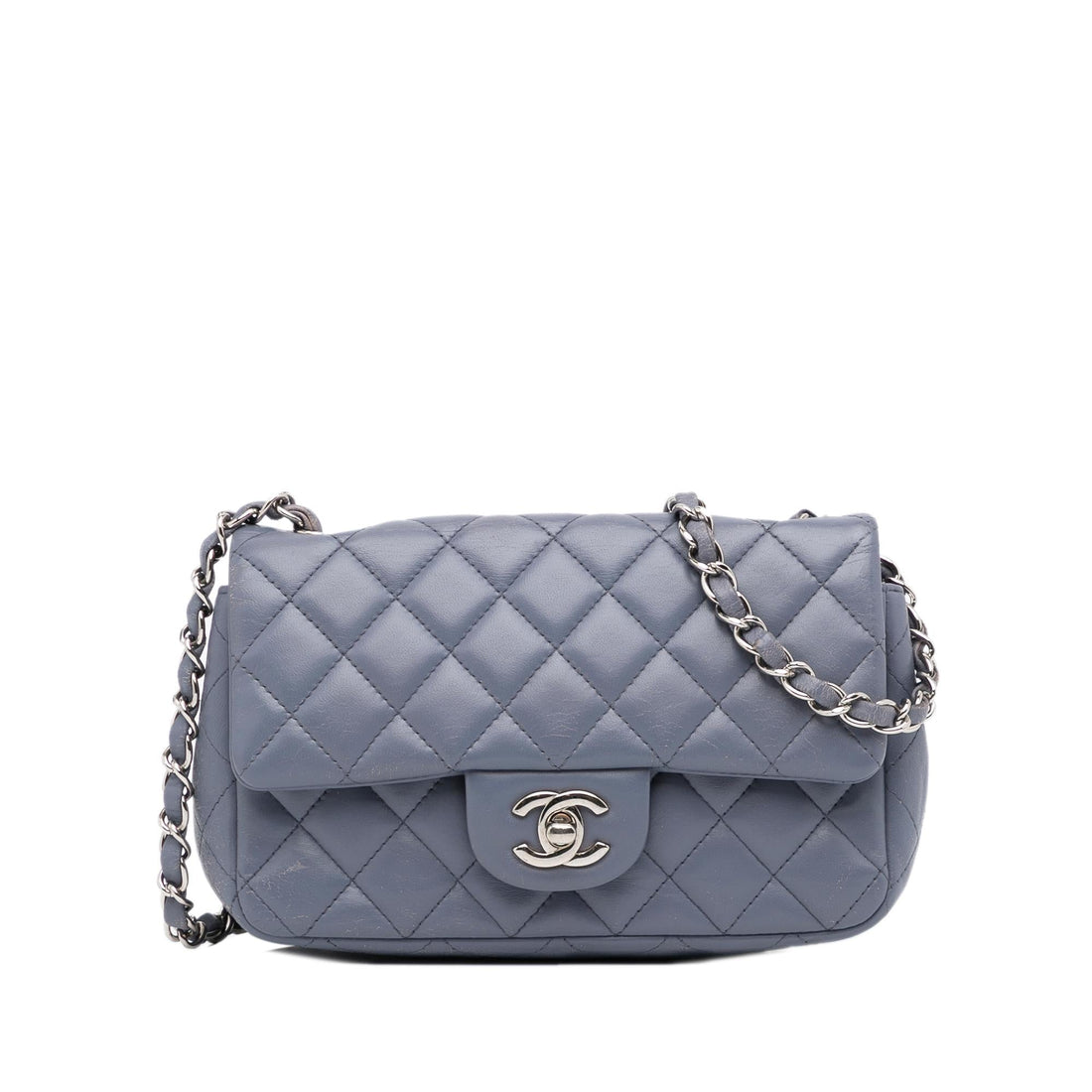 Chanel Mini Classic Lambskin Rectangular Single Flap (SHG-AtVZUj) - Handbags