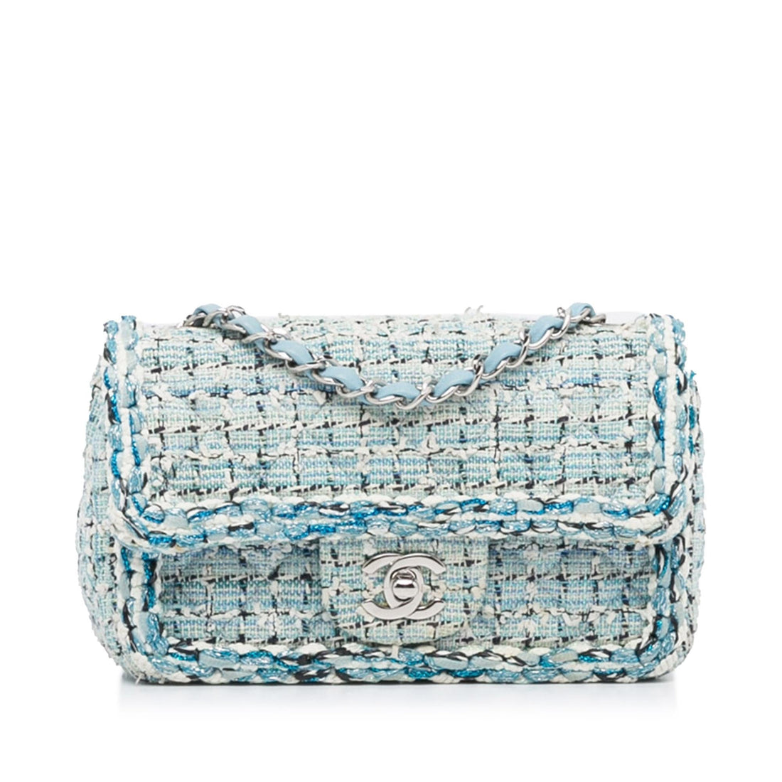 Chanel Mini Classic Tweed Single Flap (SHG-Go6eiQ) - Handbags