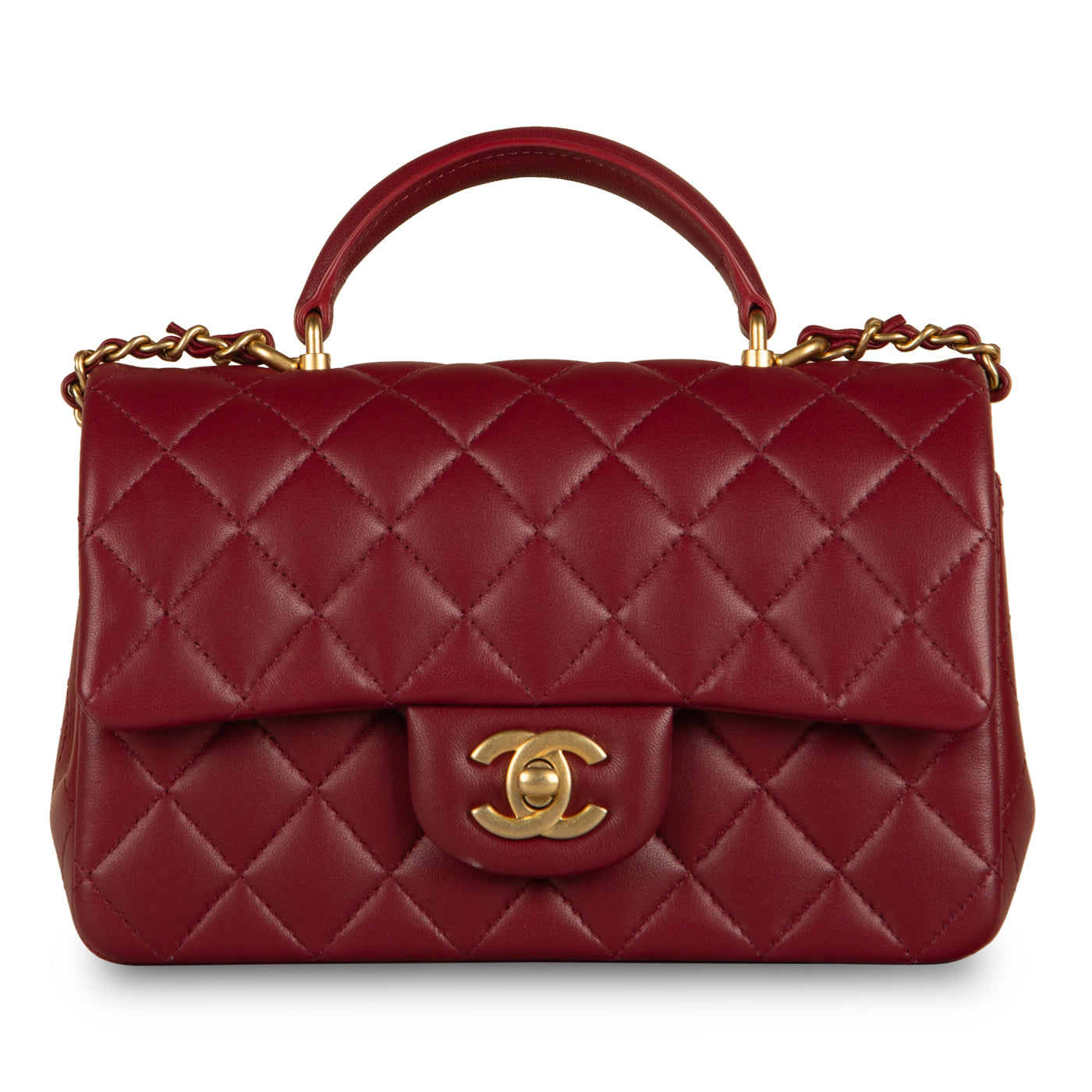 Classic Flap Bag - Mini Rectangular Top Handle - Shoulder Bags - 9