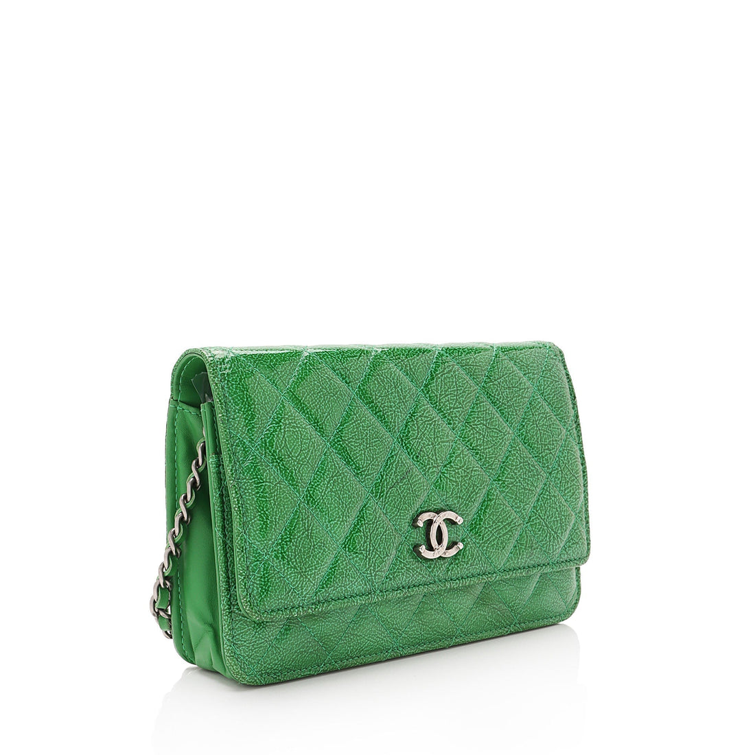 Chanel Patent Leather Classic Wallet on Chain Bag (SHF-p54zjG) - Handbags