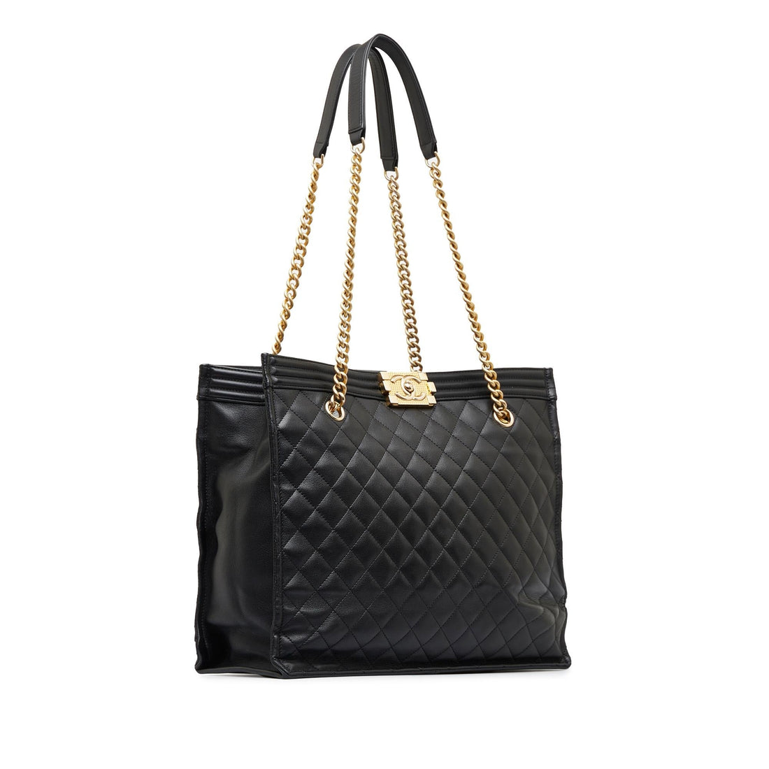 Chanel Quilted Boy Shopper Tote (SHG-8Epdbv) - Handbags