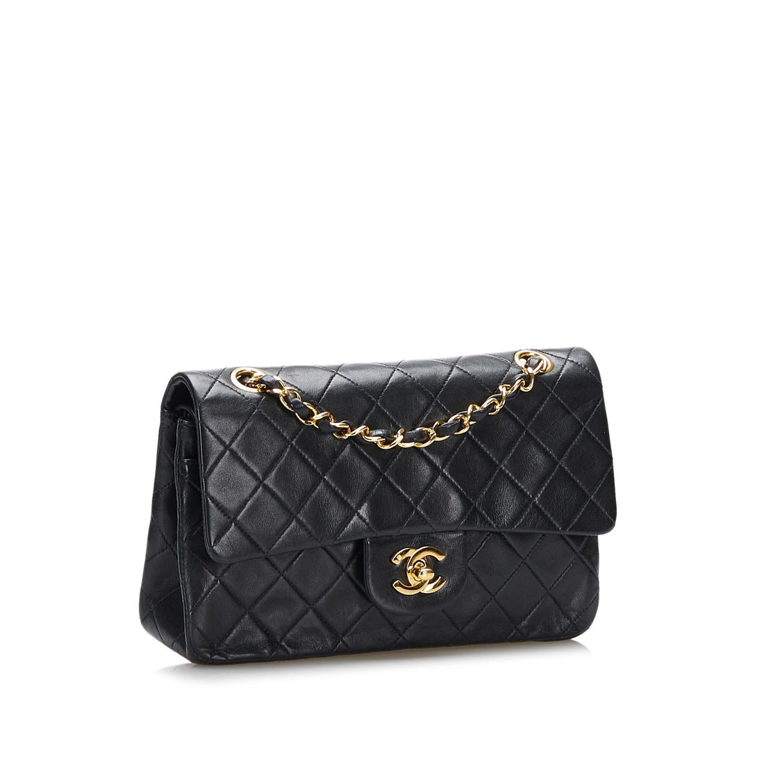 Chanel Small Classic Lambskin Double Flap (SHG-z9lpRx) - Handbags