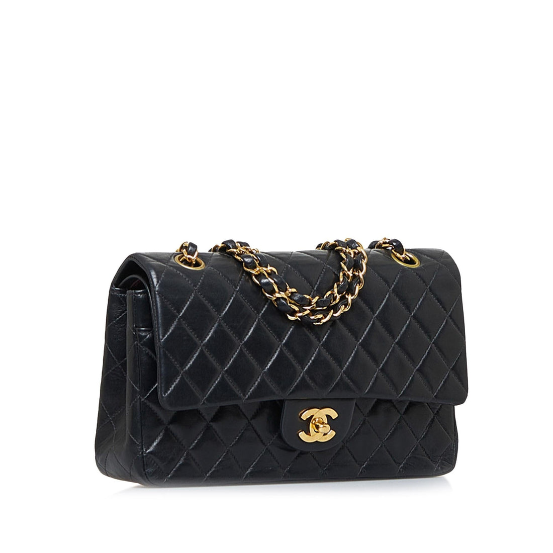 Chanel Small Classic Lambskin Double Flap (SHG-xDZTrO) - Handbags