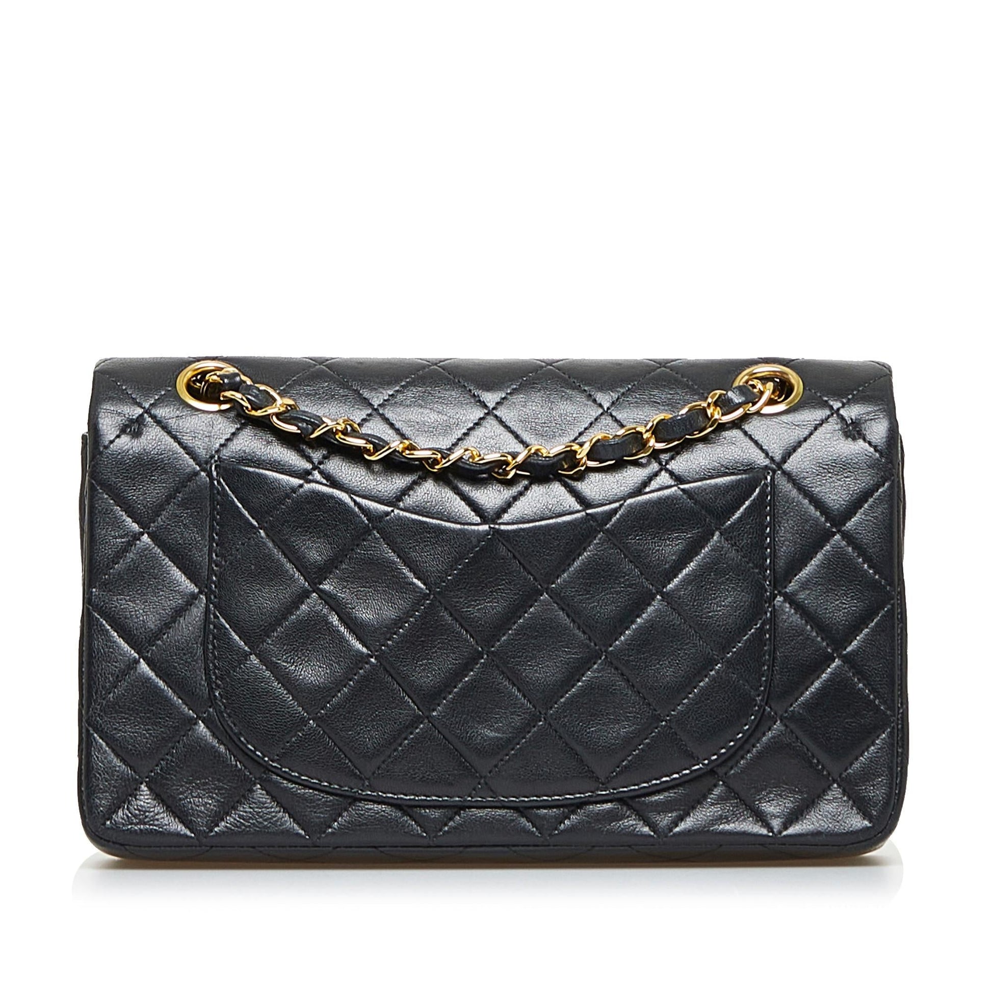 Chanel Small Classic Lambskin Double Flap (SHG-G3tm7i) - Handbags - 3