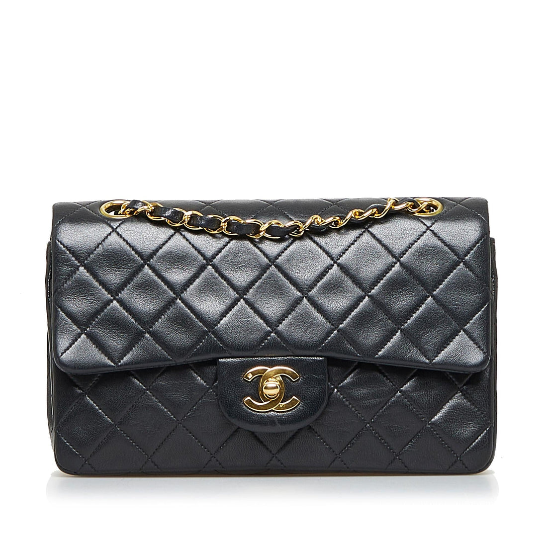 Chanel Small Classic Lambskin Double Flap (SHG-G3tm7i) - Handbags
