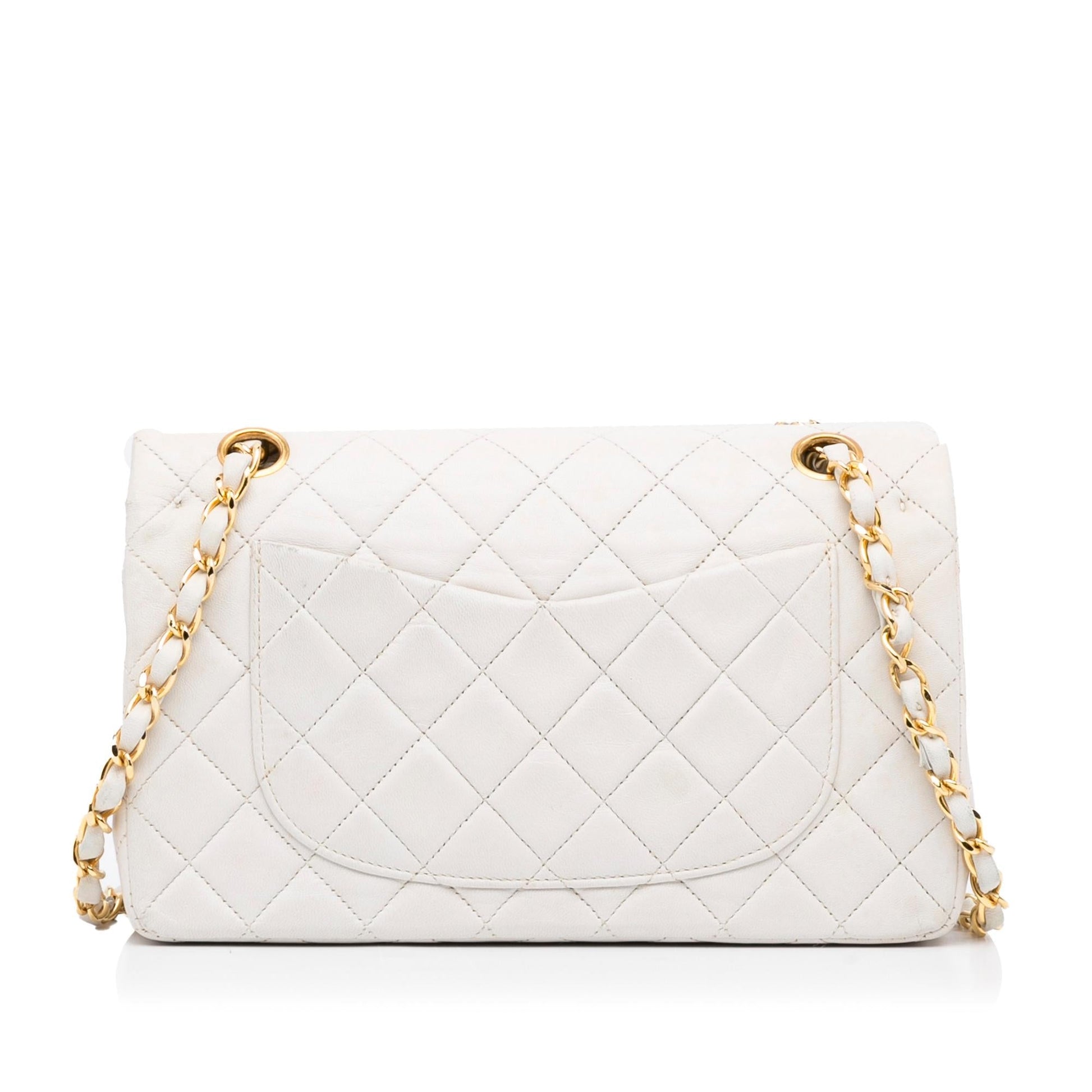 Chanel Small Classic Lambskin Double Flap (SHG-EEst57) - Handbags - 4