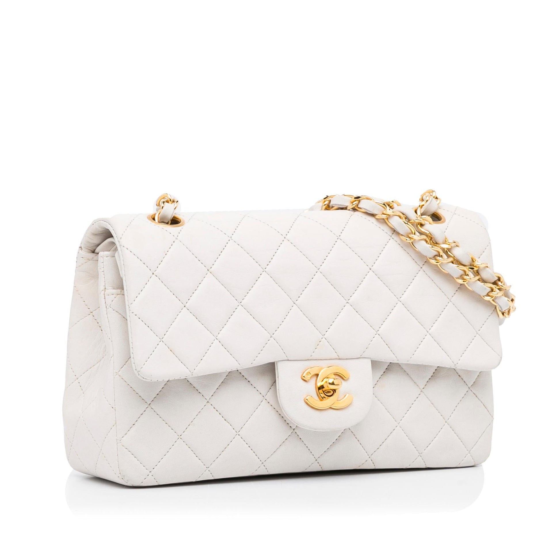 Chanel Small Classic Lambskin Double Flap (SHG-EEst57) - Handbags - 2