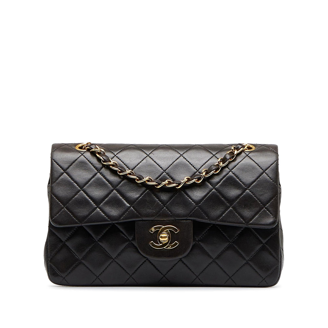 Chanel Small Classic Lambskin Double Flap (SHG-XyrSNo) - Handbags