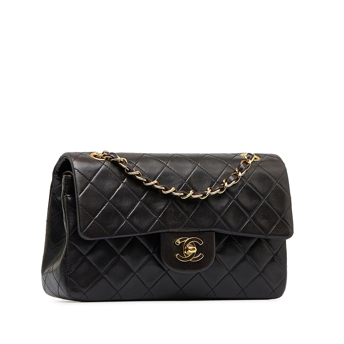 Chanel Small Classic Lambskin Double Flap (SHG-XyrSNo) - Handbags