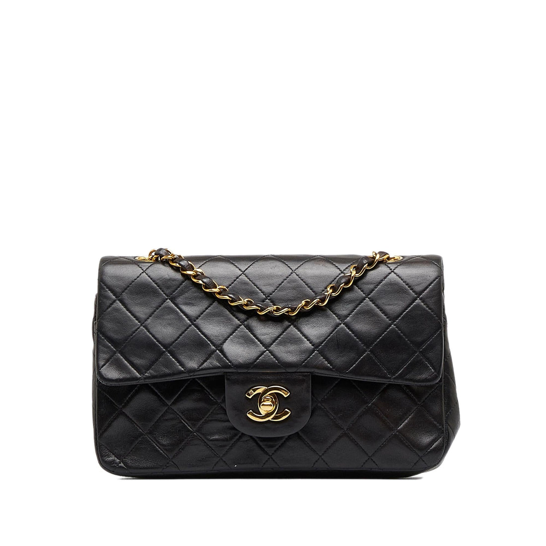 Chanel Small Classic Lambskin Double Flap (SHG-jkgyRF) - Handbags