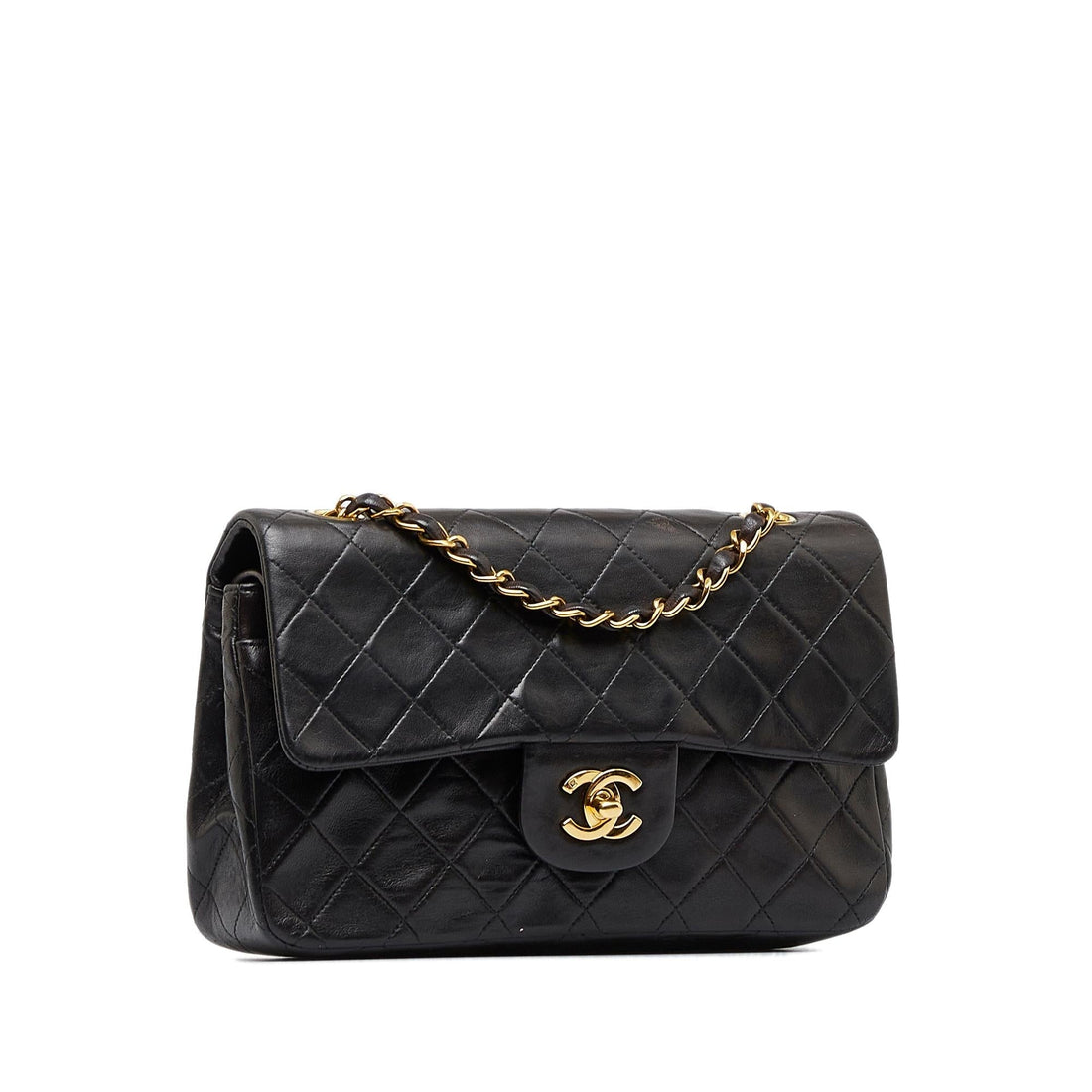Chanel Small Classic Lambskin Double Flap (SHG-jkgyRF) - Handbags