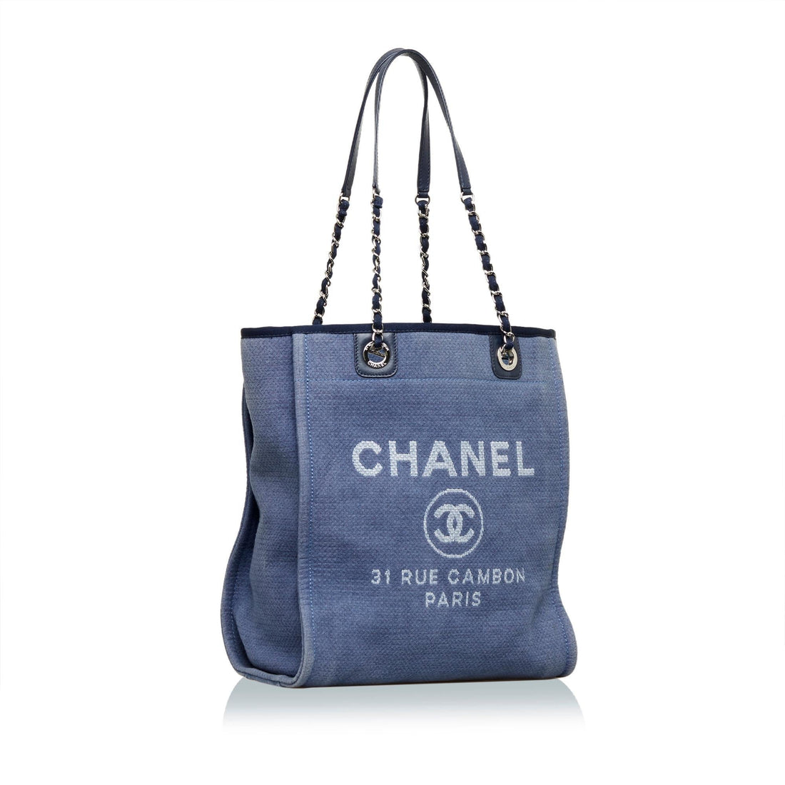 Chanel Small Deauville Tote (SHG-PHs0hb) - Handbags