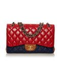 Chanel Tricolor Medium Classic Double Flap bag (SHG-B078YB) - Handbags - 9