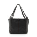 Chanel Vintage Leather Wood Chain Tote (SHF-bz2XaF) - Handbags