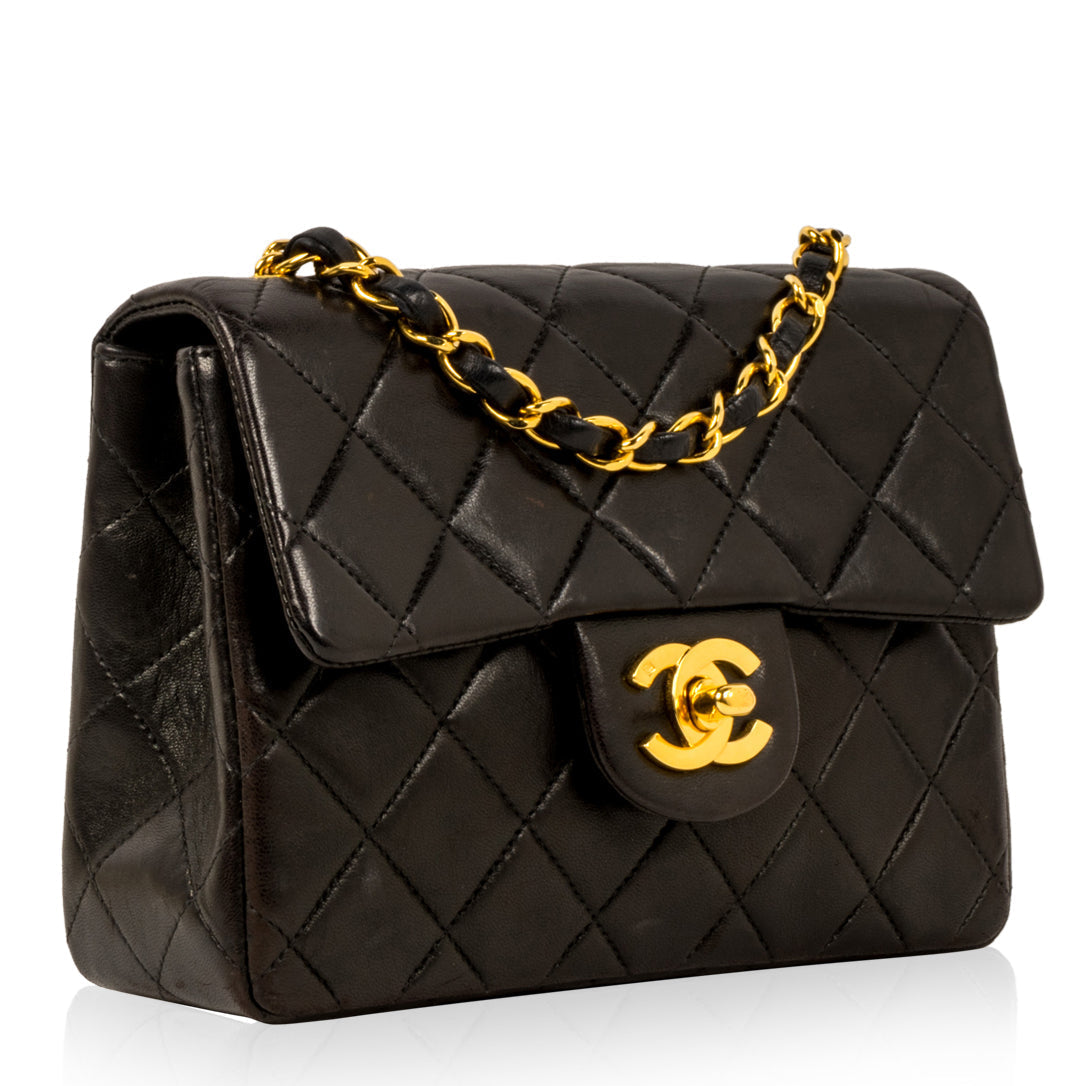 Classic Flap Bag - Mini Square -Vintage - Shoulder Bags