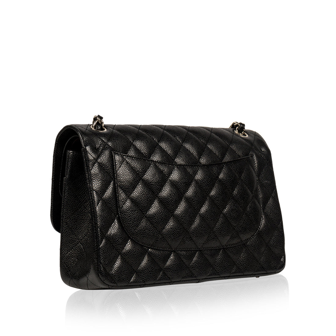 Classic Flap Bag - Jumbo - SHW - Shoulder Bags