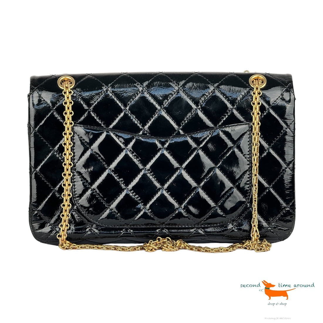 Chanel 2.55 Classic Double Flap Patent Leather Bag - Handbag & Wallet Accessories