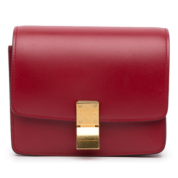 Celine Classic Box Small Red Calfskin - Schultertaschen