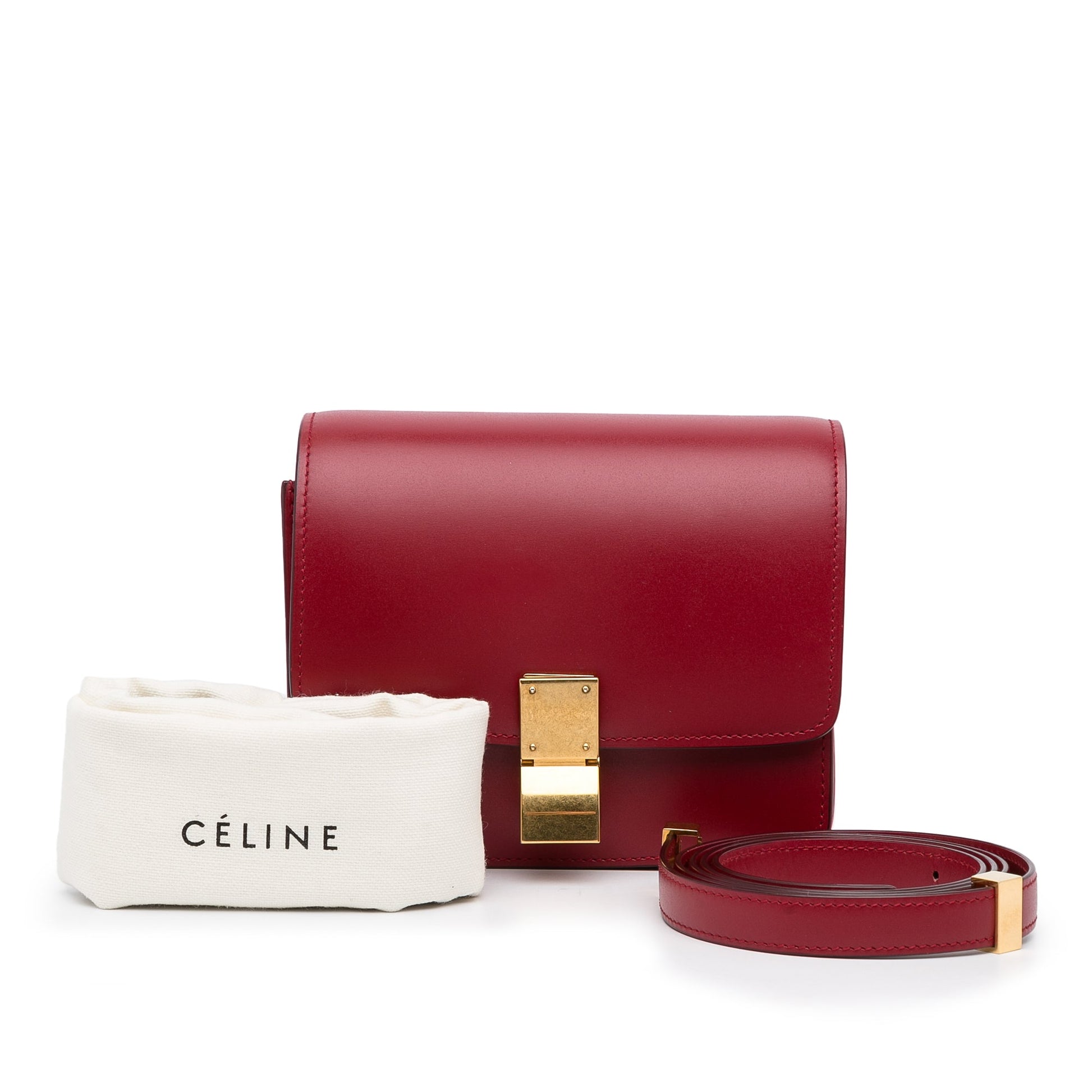 Celine Classic Box Small Red Calfskin - Schultertaschen - 11