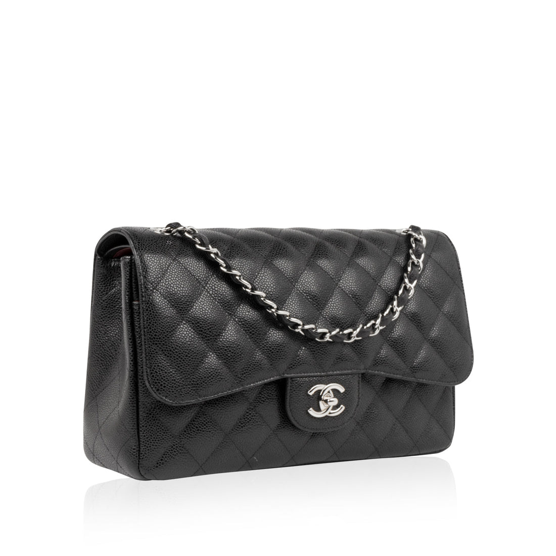 Classic Flap Bag - Jumbo - SHW - Shoulder Bags