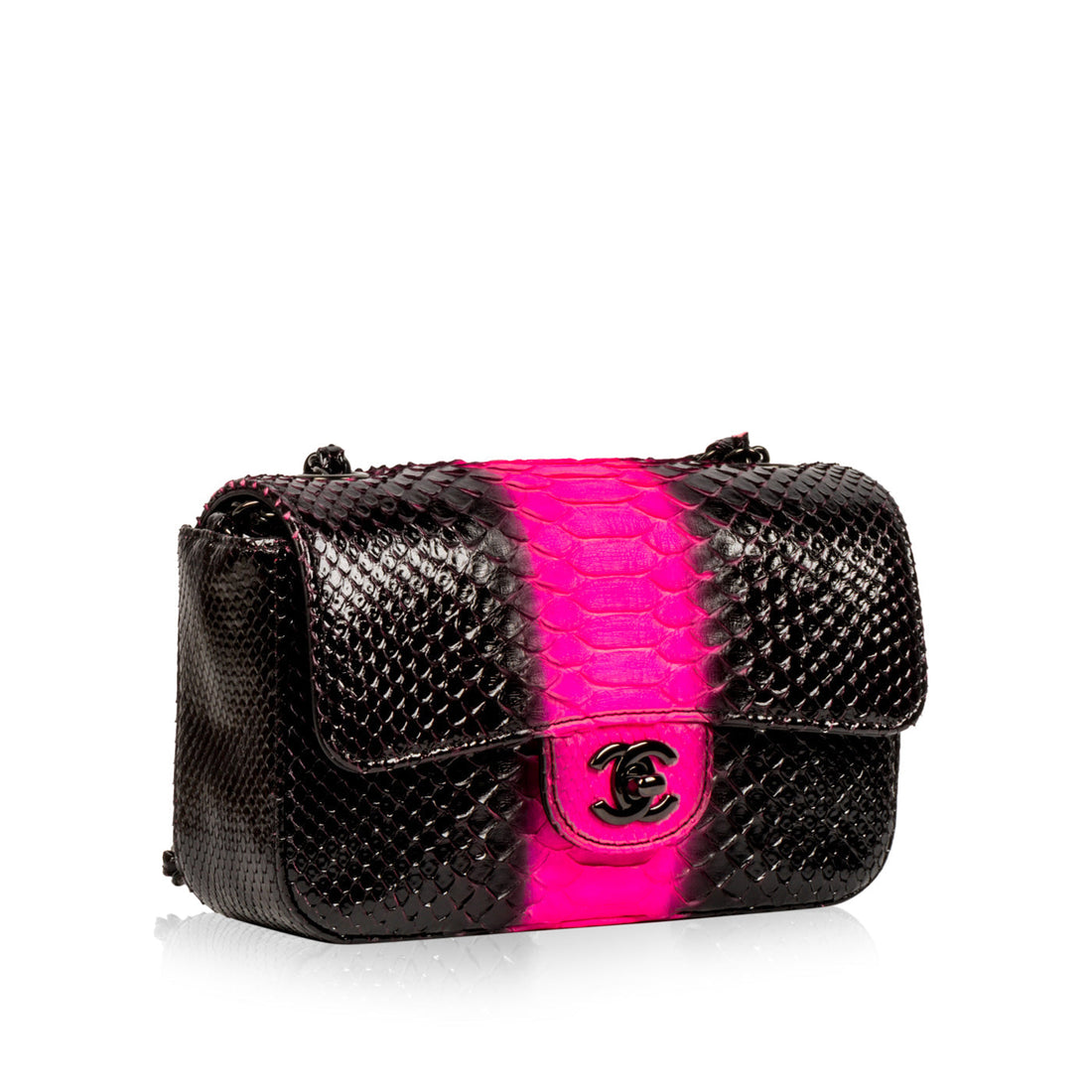 Classic Flap Bag - Mini Rectangular - Python - Shoulder Bags