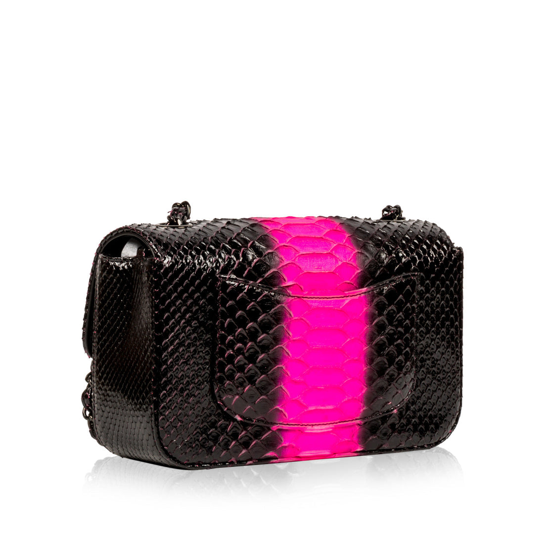 Classic Flap Bag - Mini Rectangular - Python - Shoulder Bags