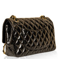 Classic Flap Bag - Medium - Patent Black Glitter - Shoulder Bags - 2