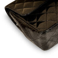 Classic Flap Bag - Medium - Patent Black Glitter - Shoulder Bags - 4